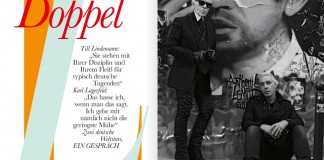 Till Lindemann meets fashion designer Karl Lagerfeld