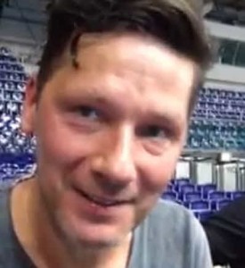 Rammstein drummer sweating in Leipzig Arena